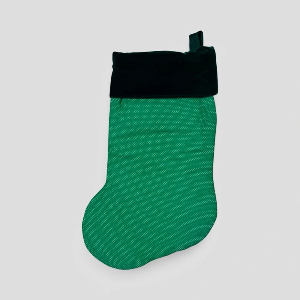 Patchwork Handmade Quilted Christmas Stocking - large  capacity